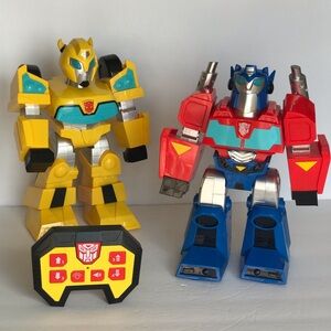 Transformers Rescue Bots Academy RC Bumblebee & Optimus Prime Missing 1 Remote
